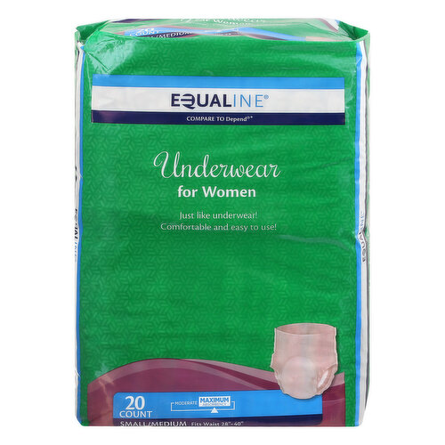Fits Waist: 28 inches - 40 inches. Just like underwear! Comfortable and easy to use! Compare to Depend (This product is not manufactured or distributed by Kimberly-Clark Worldwide Inc., owner of the registered trademark Depend). Extra absorbent core and double inner leg gathers to provide better leakage protection. Soft waist-elastics for enhanced comfort and fit. Tear away sides for easy removal. Soft, dermatologist tested inner liner. 100% quality guaranteed. Like it or let us make it right. That's our quality promise. 855-423-2630. Product of Mexico.