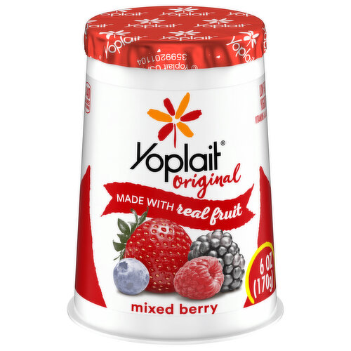 Yoplait Original Yogurt, Low Fat, Mixed Berry