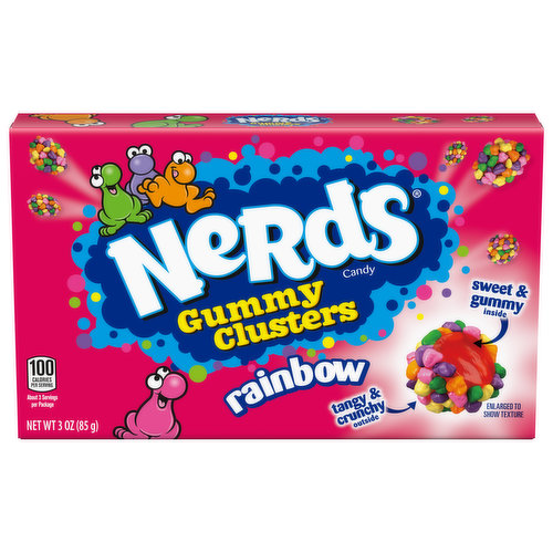 Nerds Candy, Rainbow, Gummy Clusters