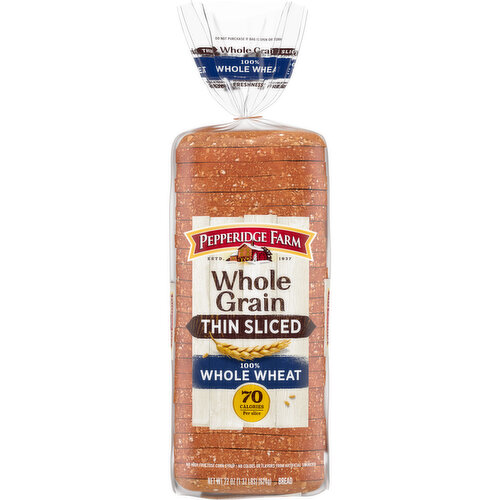 Pepperidge Farm® Whole Grain Thin Sliced 100% Whole Wheat Bread