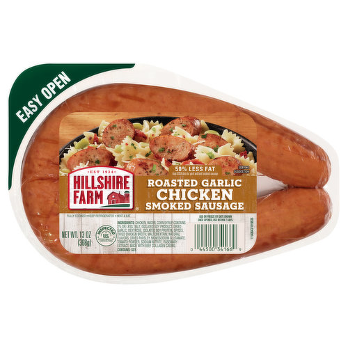 Hillshire Farm Hillshire Farm Chicken Smoked Sausage, Roasted Garlic, 13 oz.