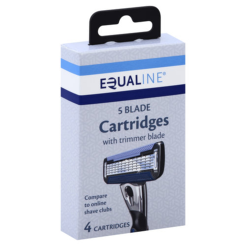 Equaline Blade Cartridges, with Trimmer Blade, 5 Blade