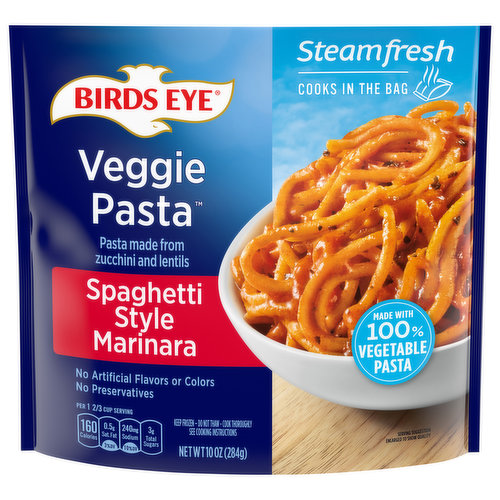 Birds Eye Steamfresh Veggie Pasta Spaghetti Style Marinara Frozen Side