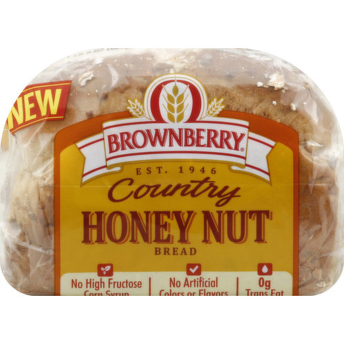 Brownberry Bread, Country, Honey Nut
