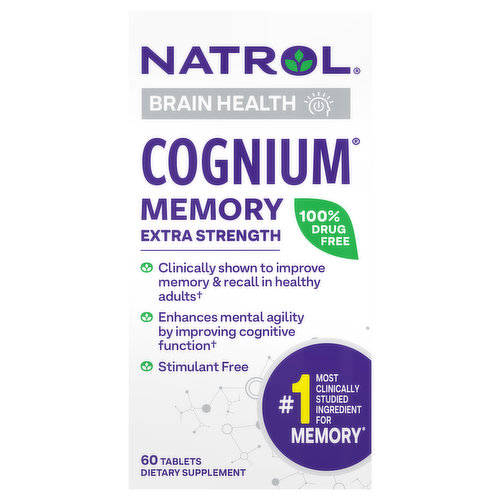 Natrol Cognium, Memory, Extra Strength, Tablets