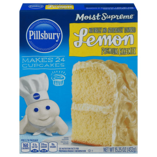 Pillsbury Moist Supreme Cake Mix, Premium, Lemon