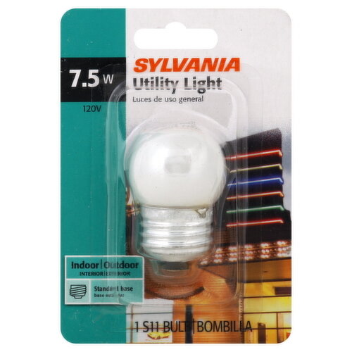 Sylvania Light Bulb, S11, 7.5 Watts
