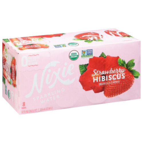 Nixie Sparkling Water, Strawberry Hibiscus