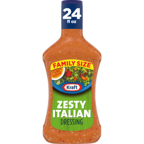 Kraft Zesty Italian Salad Dressing Family Size