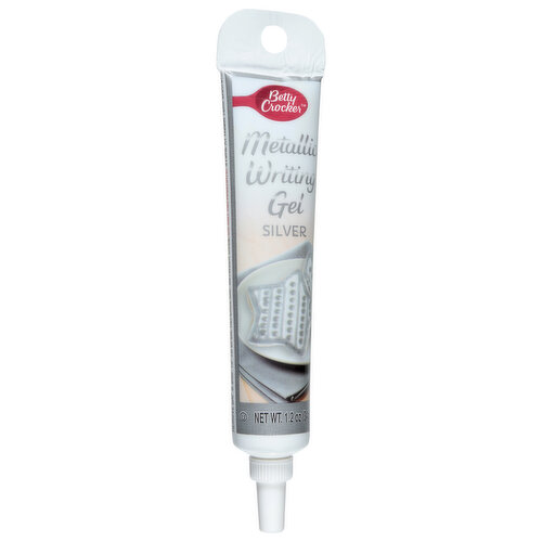 Betty Crocker Writing Gel, Metallic, Grey
