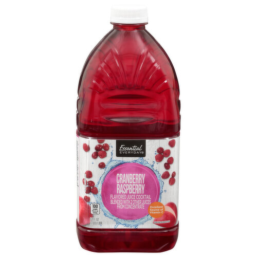 Essential Everyday Flavored Juice Cocktail, Cranberry Raspberry