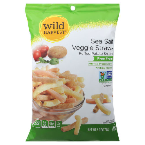 Wild Harvest Veggie Straws, Sea Salt