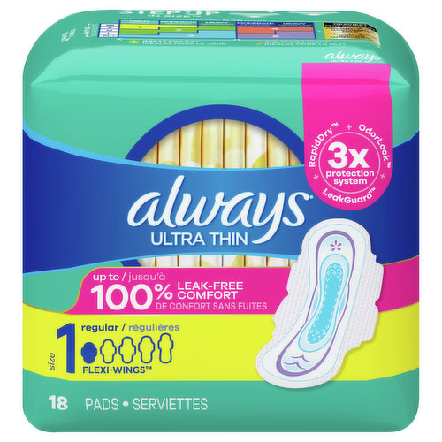 Always Ultra Long Sanitary Towels Long With Wings (Size 2)