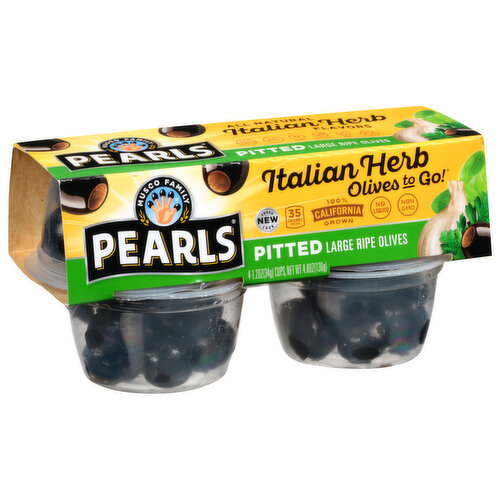 Pearls Ripe Black Olives Small Pitted