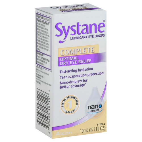 Systane Lubricant Eye Drops, Complete