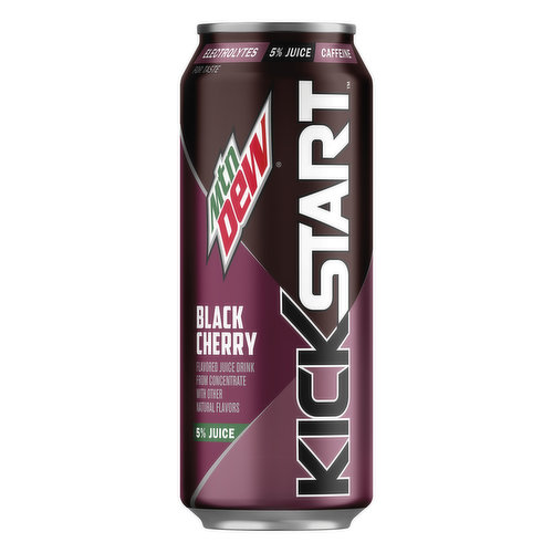 Mtn Dew KickStart Juice Drink, Black Cherry Flavored