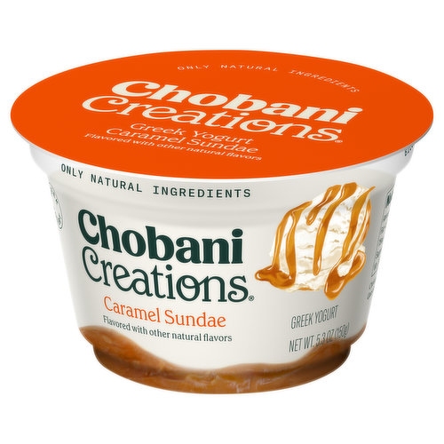 Chobani Creations Yogurt, Greek, Caramel Sundae