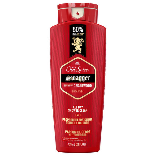 Old Spice Body Wash, Scent of Cedarwood, Swagger