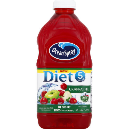 Ocean Spray Juice Drink, Diet, CranApple