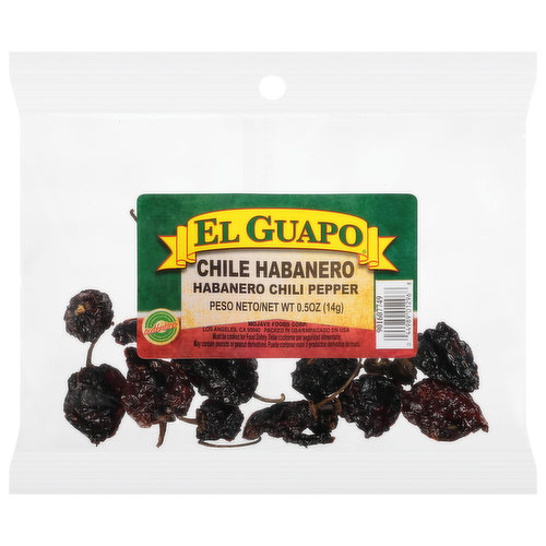 El Guapo Whole Habanero Chili Pods (Habanero Entero)