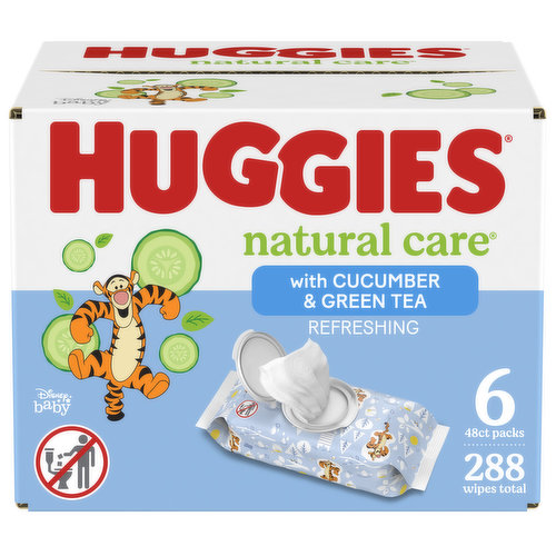 Huggies Natural Care Wipes, Refreshing