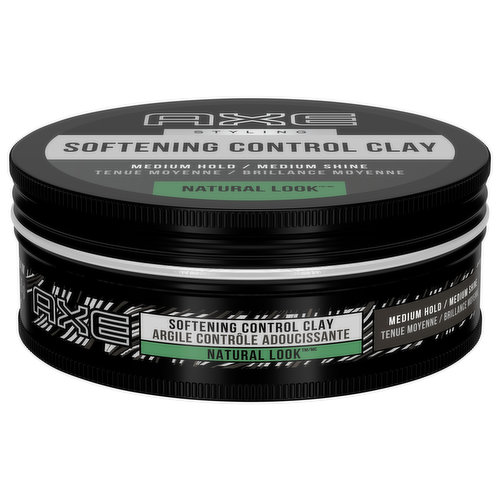 Axe Styling Softening Control Clay, Natural Look, Medium Hold / Medium Shine