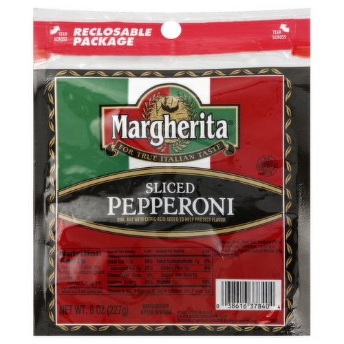 Margherita Pepperoni, Sliced