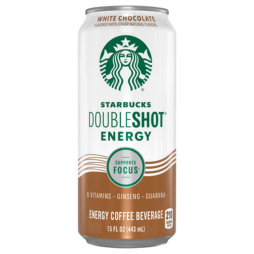 Starbucks Doubleshot Energy Coffee Beverage, White Chocolate