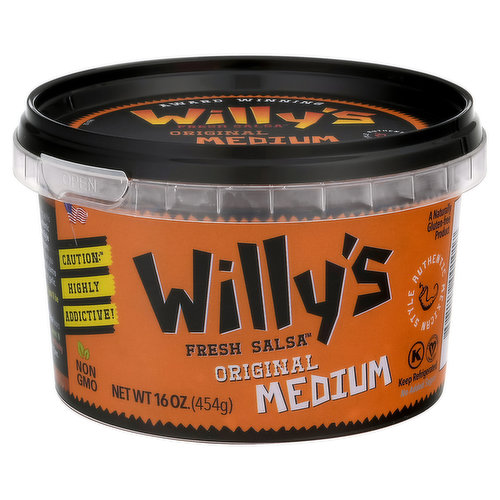Willy's Salsa, Fresh, Original, Medium