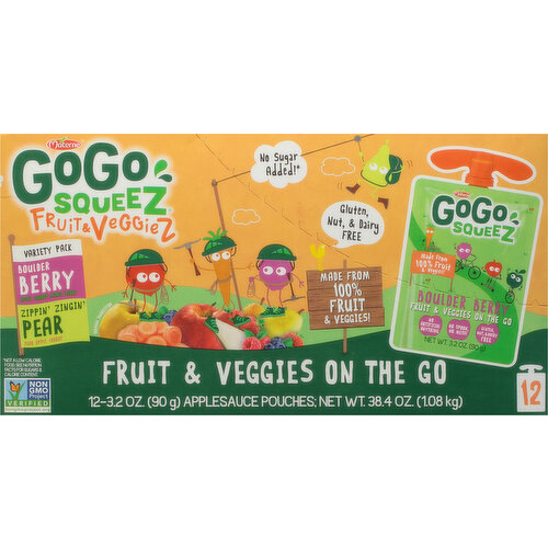 No spoon, no mess. Gogo squeeZ pouches are recyclable through TerraCycle. Collect used pouches & help your favorite cause. Learn more at www.gogosqueez.com/terracycle. Taking care of our planet is important to us. SFI: Certified sourcing. www.sfiprogram.org. Our mission is to make it easier for kids & families to be a little healthier & happier every day. For a Healthier & Happier World: Gogo squeeZ supports initiatives in local communities & schools to promote healthy nutrition and the overall well-being of kids. To learn more about our mission, visit us at gogosqueez.com/gogocarez.