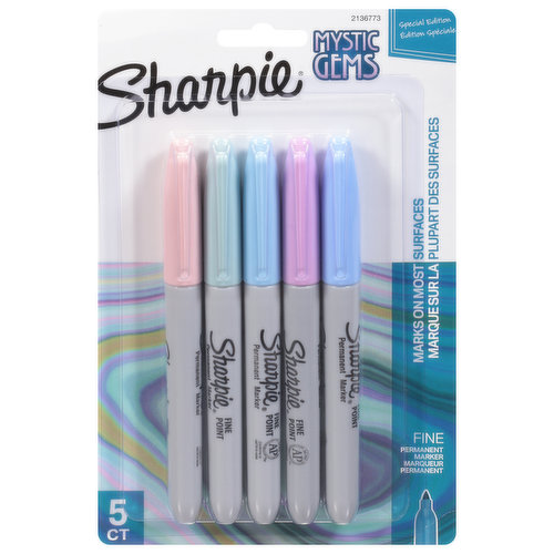 Sharpie Ultra Fine Point Mystic Gems Permanent Markers, 12 pk