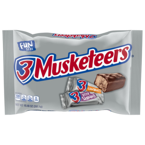 3 Musketeers Candy Bars, Fun Size
