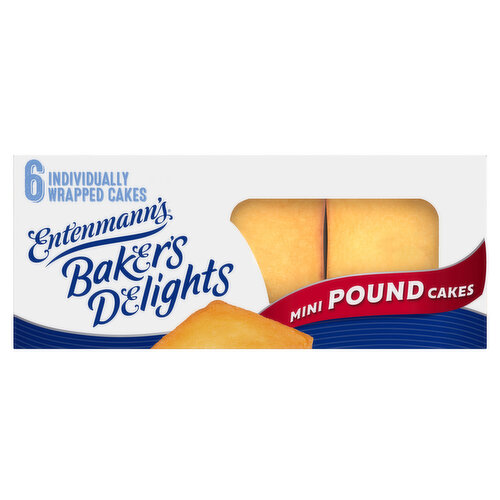 Entenmann's Baker's Delight Butter Mini Pound Cakes, 6 packs, 9.25 oz