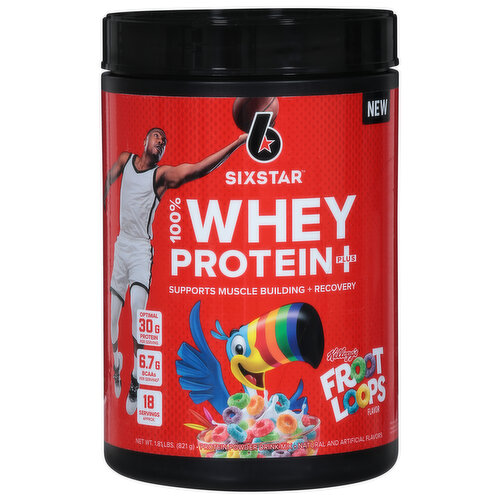 Six Star Protein Powder, Froot Loops, 100% Whey Protein Plus