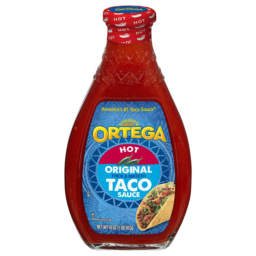 Ortega Taco Sauce, Original, Hot