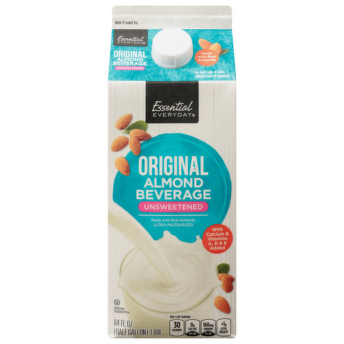 Essential Everyday Almond Beverage, Unsweetened, Original