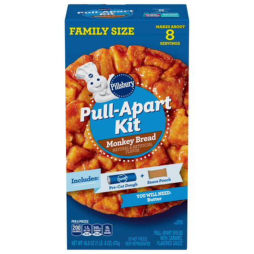 Delicious, shareable Monkey Bread now just got easier and it's ready in minutes. A Pull-Apart Monkey Bread Kit the whole family will love!