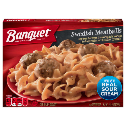 Banquet Classic Swedish Meatballs, Frozen Meal