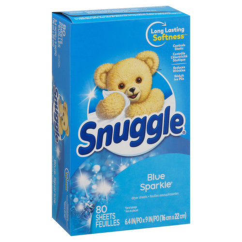 Snuggle Dryer Sheets, Blue Sparkle