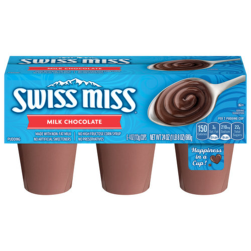 Swiss Miss Milk Chocolate Flavored Pudding