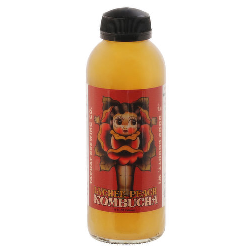 Tapuat Brewing Co. Kombucha, Lychee Peach