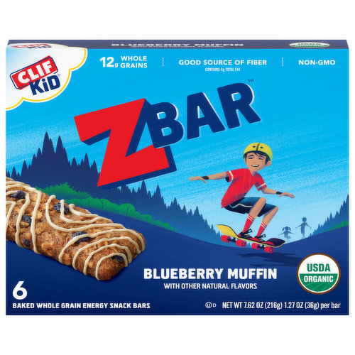 Zbar Energy Snack Bars, Blueberry Muffin