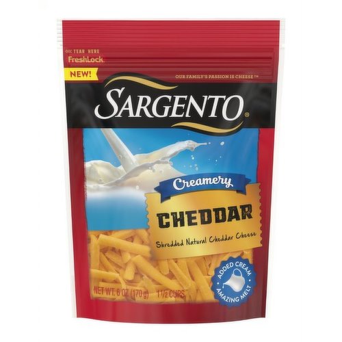 Creamery Shredded Natural Cheddar Cheese
