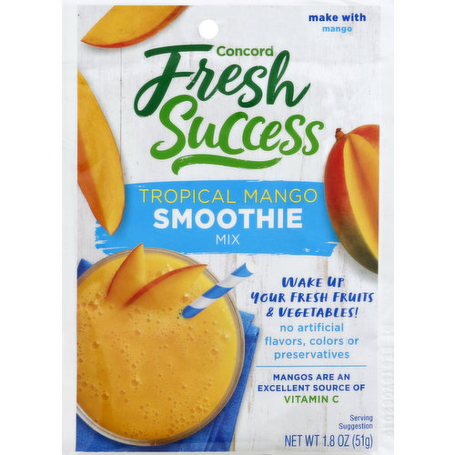 Concord Foods Smoothie Mix, Tropical Mango