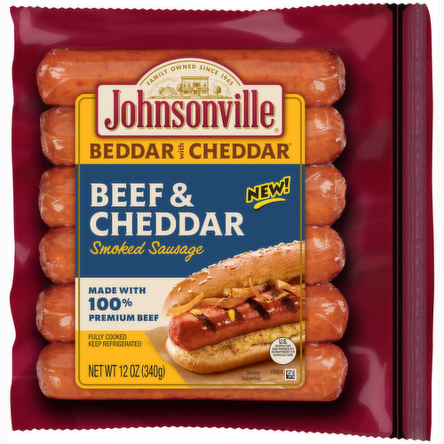 Johnsonville Beef & Cheddar Smoked Sausage