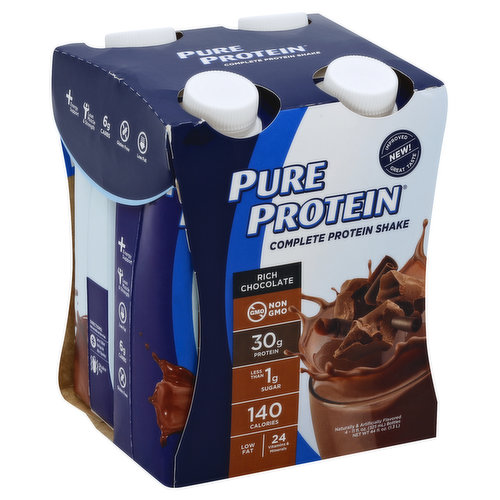 Pure Protein Protein Shake, Complete, Rich Chocolate