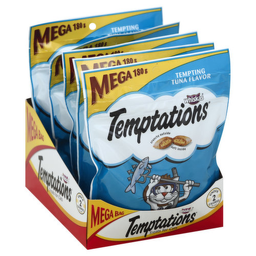 Temptations Treats for Cats, Tempting Tuna Flavor, Mega Bag