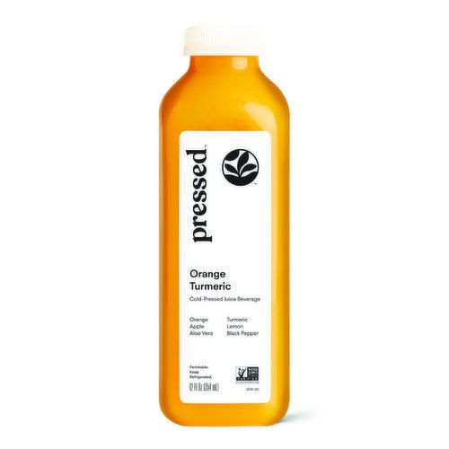 Pressed Juicery Juice, Orange Turmeric, Cold Pressed