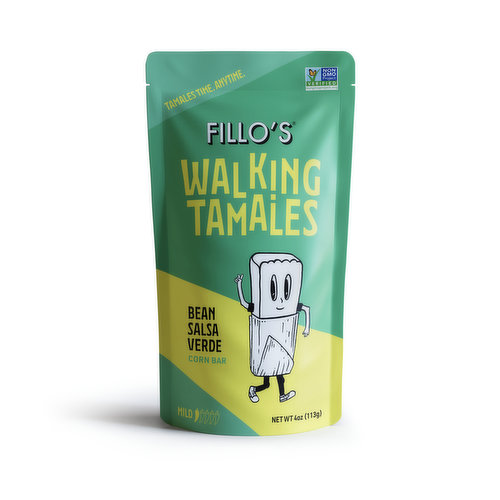 Fillo's Walking Tamales, Bean Salsa Verde Corn Bar