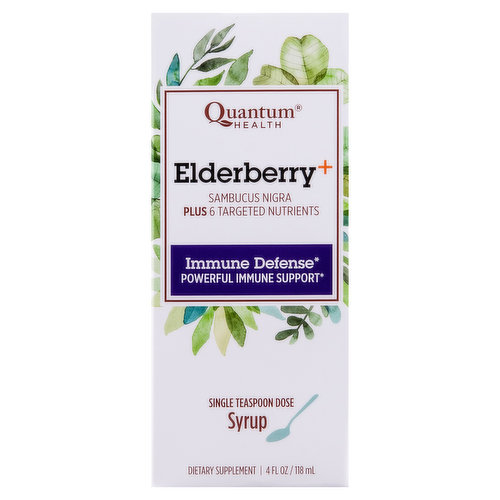 Quantum Health Elderberry+, Immune Defense, Powerful Immune Support